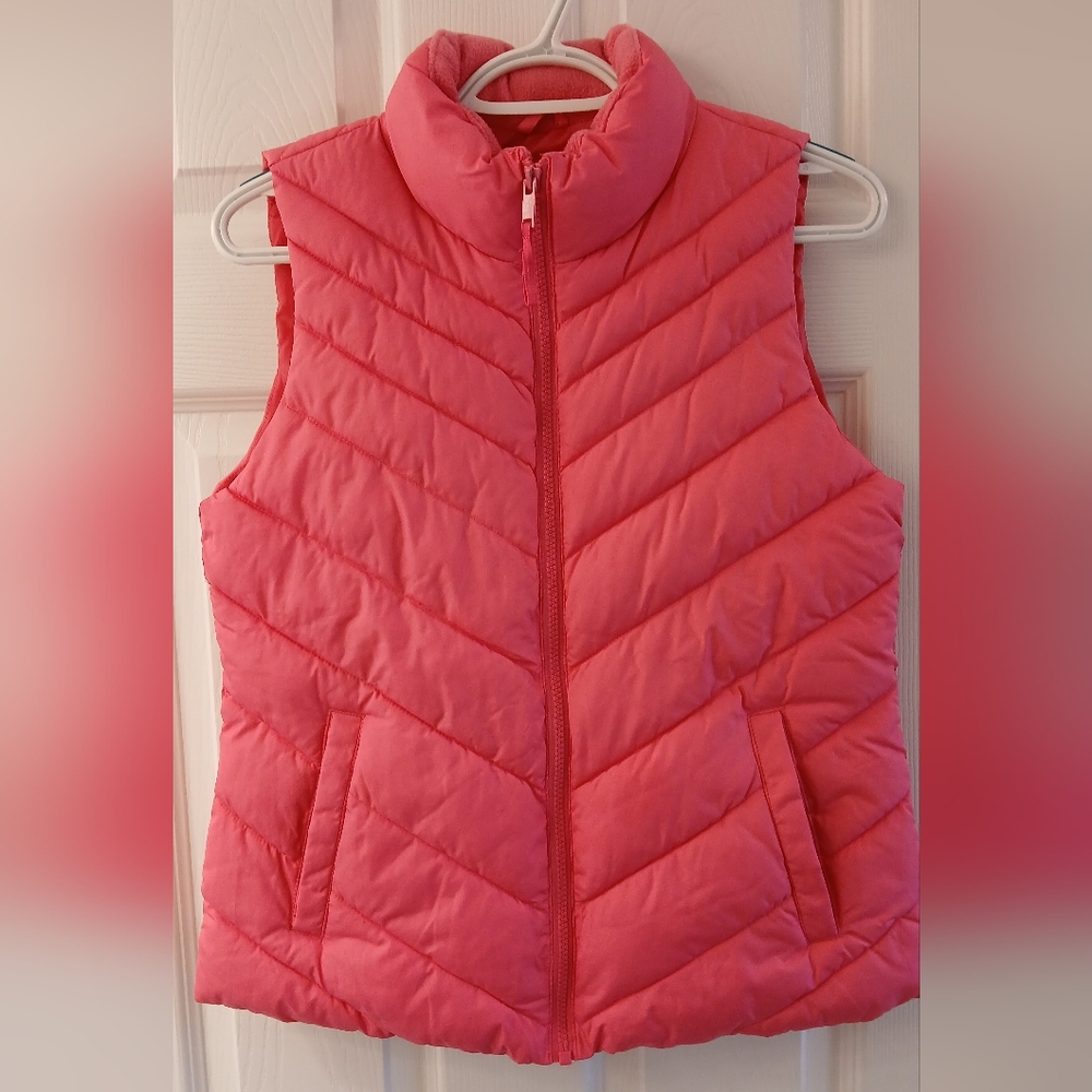 Gap Bright Pink Quilted Puffer Vest XS – Sporty Cabin-Core Chic